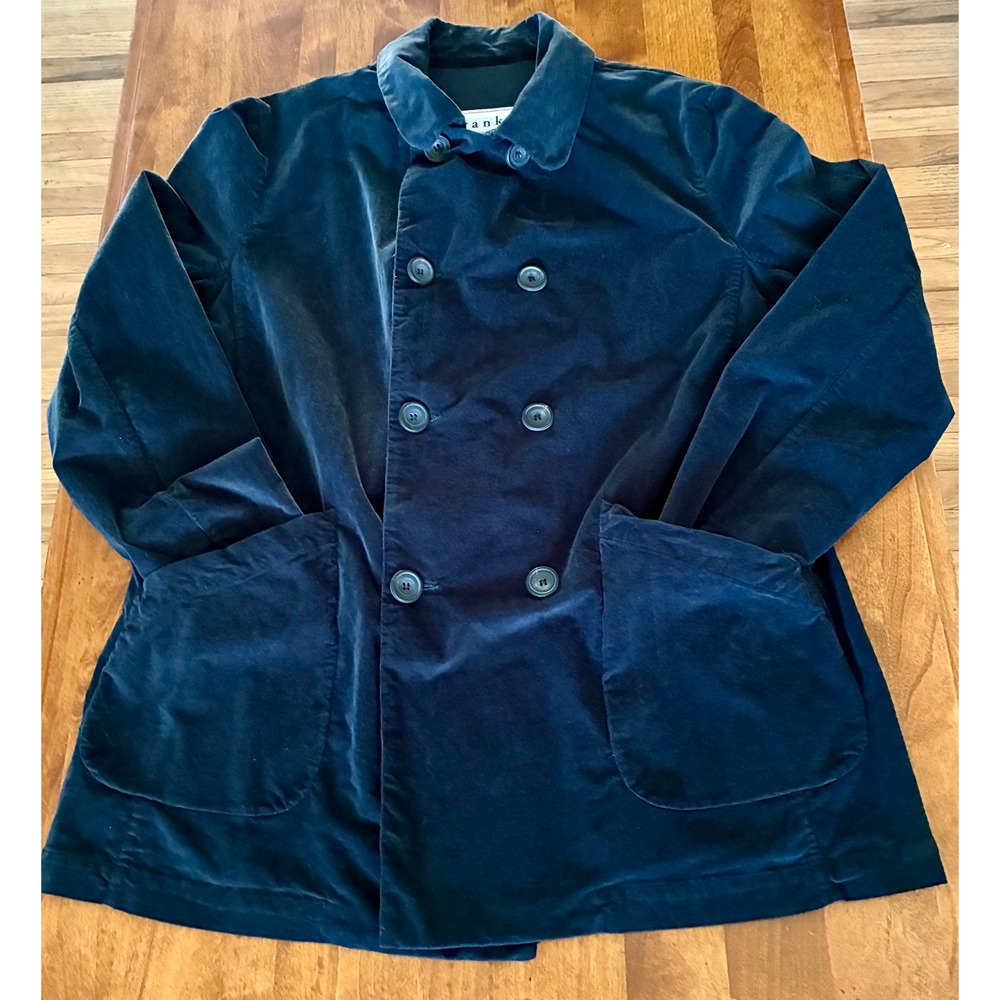 Frank & Eileen Belfast Performance Corduroy Jacket Womens Navy Large NWoT - Picture 2 of 8